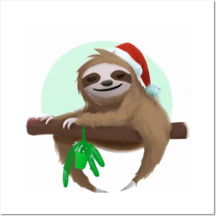 Cute Sloth Drawing Posters and Art